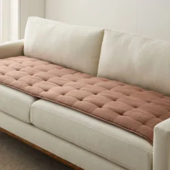 West Elm Quilted Sofa Overlay