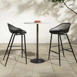 West Elm Raquel Outdoor Round Bar & s (30")