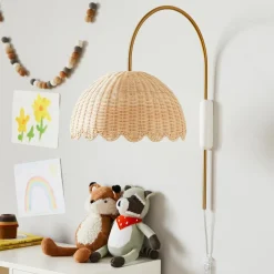 West Elm Rattan Bubble Sconce (13")