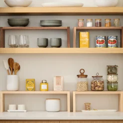 West Elm Reds Wood Design Kitchen Shelf Riser