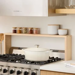 West Elm Reds Wood Design Stove Top Shelf Riser