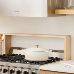 West Elm Reds Wood Design Stove Top Shelf Riser