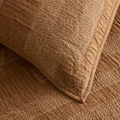 West Elm Reflections Linear Stitch Matelasse Quilt & Shams