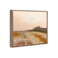 West Elm Remote Sunrise Framed Canvas Wall Art