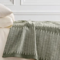 West Elm Reversible Woven Bed Blanket