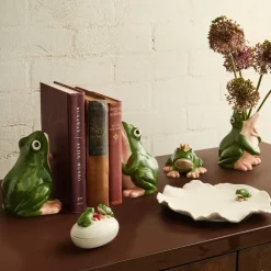 West Elm Ribbit Means I Love You Bookends (Set of 2)