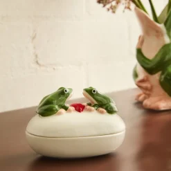 West Elm Ribbit Means I Love You Decorative Box