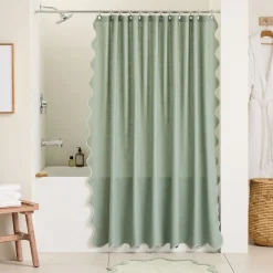 West Elm Ripple Shower Curtain