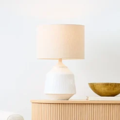 West Elm Roar & Rabbit™ Ripple Ceramic Table Lamp (17"–22")