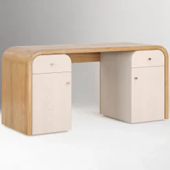 West Elm Rockwell Oak Desk (61")