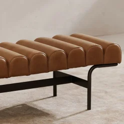 West Elm Rodney Leather Bench (55")