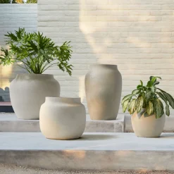 West Elm Ronan Ficonstone Indoor/Outdoor Planters