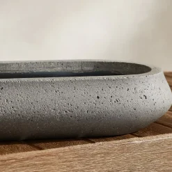 West Elm Ronan Ficonstone Indoor/Outdoor Trough Planter
