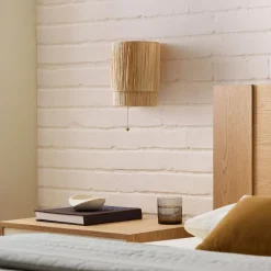 West Elm Roscoe Plug-In Woven Sconce (10")