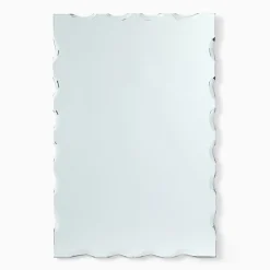 West Elm Rough Cut Edge Rectangle Wall Mirror
