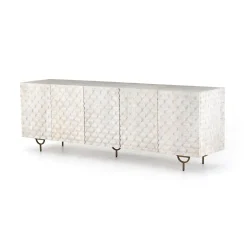 West Elm Round Cut Media Console (82")