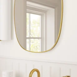 West Elm Rounded Edge Bath Mirror
