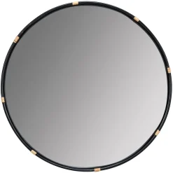West Elm Round Rattan Wall Mirror