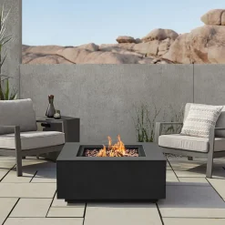 West Elm Rutland Square Steel Fire Pit Table (36")