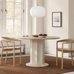 West Elm Salma Concrete Pedestal Dining Table (48")