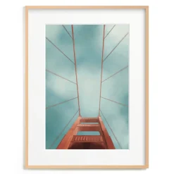 West Elm San Francisco Golden Gate Bridge Framed Wall Art by Minted for