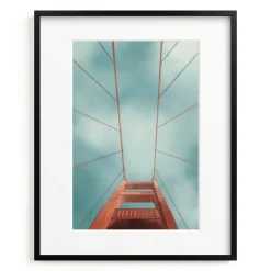 West Elm San Francisco Golden Gate Bridge Framed Wall Art by Minted for