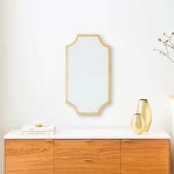 West Elm Scalloped Edge Metal Wall Mirror