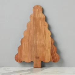 West Elm Scalloped Wood Tree Cutting Board