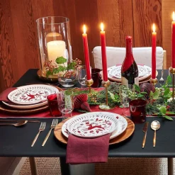 West Elm Scandi Wood Block Stoneware Dinner Plate Sets