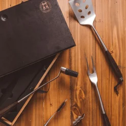 West Elm Schmidt Brothers 4-Piece Grill Tool Set - Ash