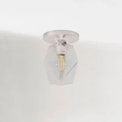 West Elm Sculptural Faceted Flush Mount