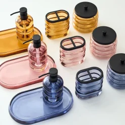 West Elm Sculptural Glass Bath Accessories