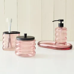West Elm Sculptural Glass Bath Accessories