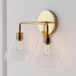 West Elm Sculptural 2-Light Cone Sconce