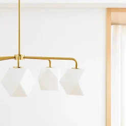 West Elm Sculptural 5-Light Faceted Chandelier