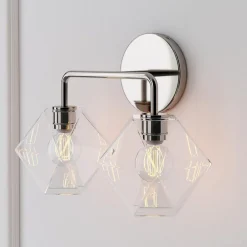 West Elm Sculptural 2-Light Faceted Sconce