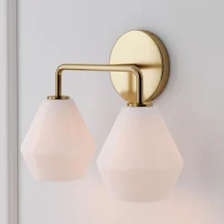 West Elm Sculptural 2-Light Geo Sconce