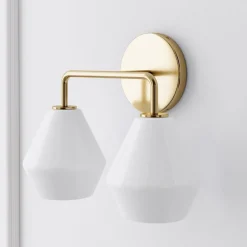 West Elm Sculptural 2-Light Geo Sconce