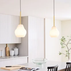 West Elm Sculptural Ribbed Pendant