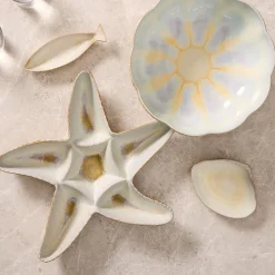 West Elm Seashell Stoneware Serveware Collection