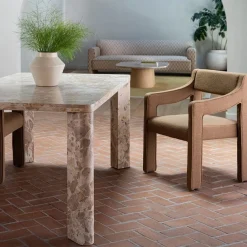 West Elm Selano Marble Dining Table (72")
