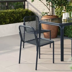 West Elm Seville Outdoor Stacking Dining Chair