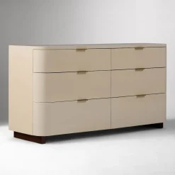 West Elm Shea High-Gloss Enameled Lacquer 6-Drawer Dresser (60")