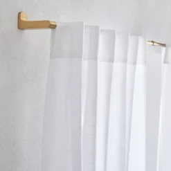 West Elm Sheer Crosshatch Curtain (Set of 2)
