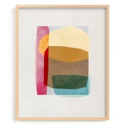 West Elm Sheer Shapes Framed Wall Art by Minted for