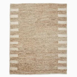 West Elm Side Stripe Jute Rug