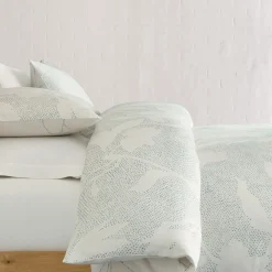 West Elm Silhouette Dotted Floral Duvet Cover & Shams