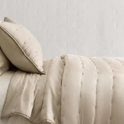 West Elm Silky TENCEL™ Crescent Stitch Quilt & Shams