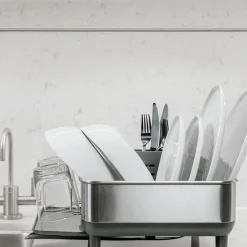 West Elm simplehuman Kitchen Compact Steel Frame Dish Rack