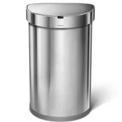 West Elm simplehuman Semi-Round Liner Rim Trash Can